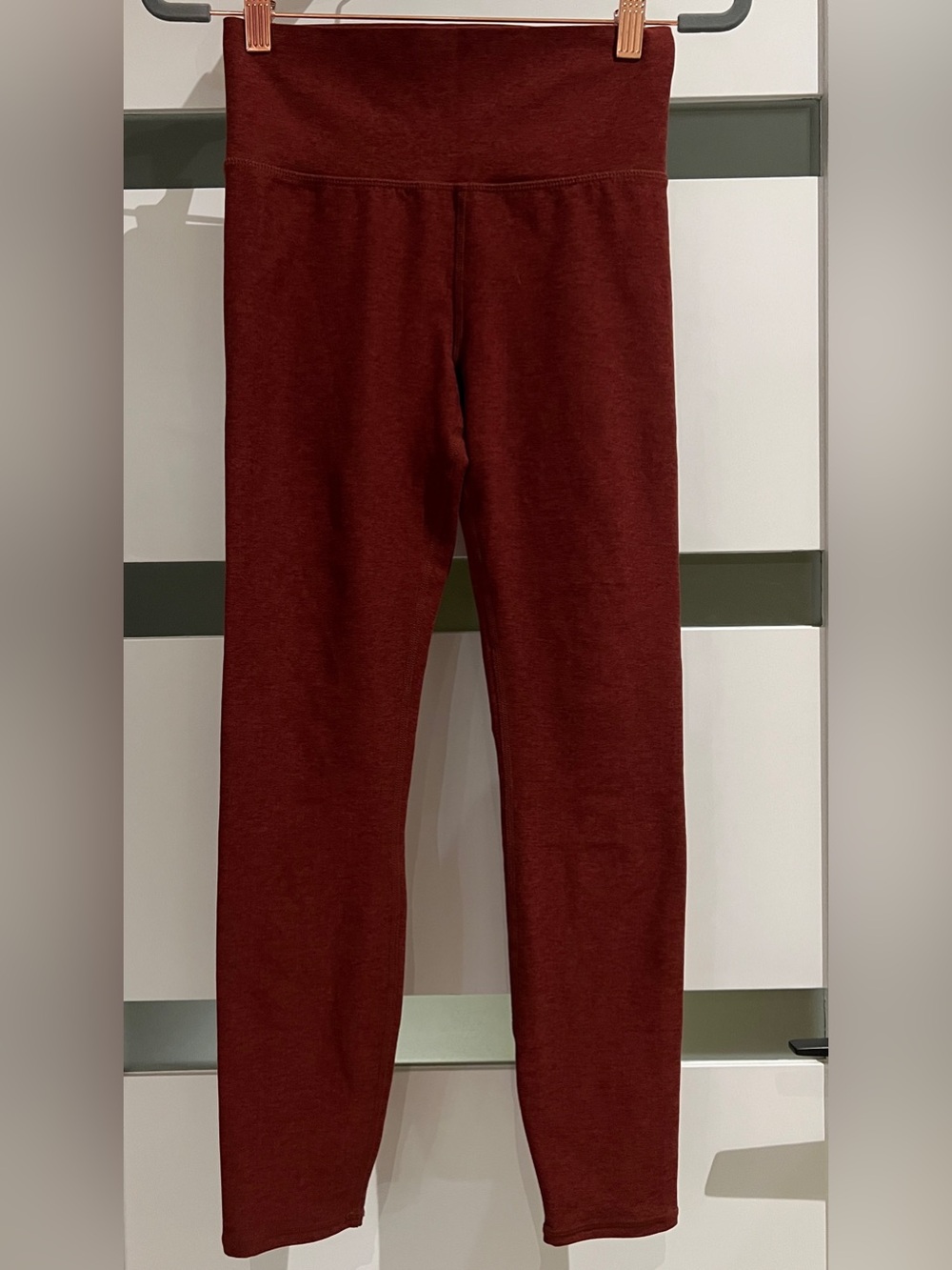 Vuori Women’s Clean Elevation Legging Rust Brick Heather Red Small
